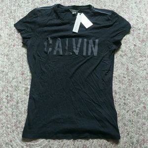 Calvin Klein jeans black on black ladies T-shirt